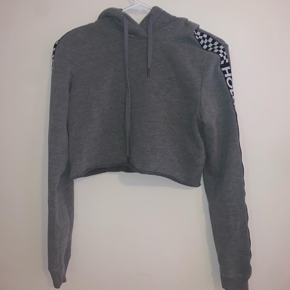 hollister cropped hoodie